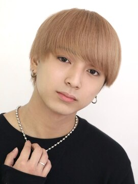 オーシャントーキョーウエスト 心斎橋 (OCEAN TOKYO WEST) ハイライトウルフマッシュパーマ波巻きパーマツーブロックメンズ