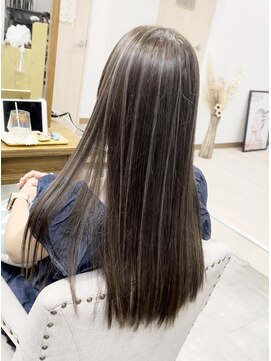 ペイジ(PEIGE) コントラストハイライト×グレージュ