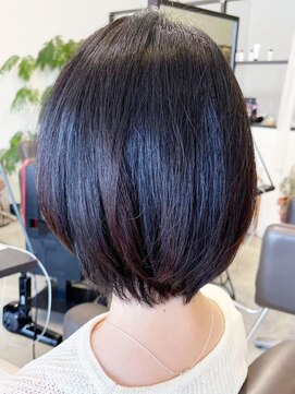 レポヘアー(Repos hair) 20代30代40代髪質改善トリートメント大人ショートボブ艶感