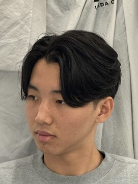 バース 梅田中崎町店(BIRTH) ニュアンスパーマフェザーパーマセンターパート韓国メンズパーマ