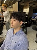 波巻きスパイラルパーマ　波巻きパーマ　メンズパーマ　海老名　