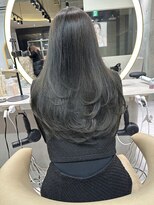 ロンドメリア 天神大名店(Lond Melia) ★丸型逆三角ホワイトグレージュデジタルパーマチェリーブラウン