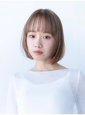 20代30代切りっぱなしレイヤーボブ/髪質改善ストレート