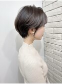 ショート　ふんわりショート　耳掛けショートスタイル