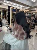 インナーカラー/シールエクステ/髪質改善/ピンクラベンダー