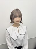 ホワイトミルクティー×レイヤーボブ