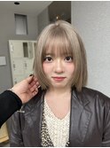 天神大名レイヤーカットデザインカラーブリーチ