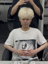 ペレ 渋谷(PELE)&nbsp;MEN’S HAIR/ブルーブラック/フェザーパーマ/渋谷