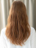カバーヘア ブリス 上尾西口店(COVER HAIR bliss)&nbsp;シースルーバング透明感カラーペールオレンジ316Z上尾20代30代