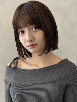 ロイ(Roi) レイヤーボブ　髪質改善　ブラウンカラー
