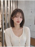 韓国風レイヤーカット/結べるボブ/ハッシュカット/顔周り
