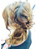 編み込みサイドヘア☆+゜