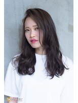アルターリアン(aL ter LieN) メルトカラー☆小顔かきあげバングの無造作ウェーブ TAKU