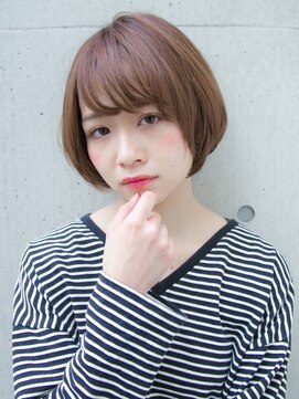 ルティア(Lutia) 丸みショート 小顔 柔らかブラウン☆