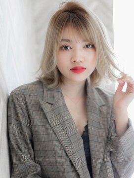 ローマ ギンザ(ROMA Ginza) 【ROMA】ハイトーンシルバーアッシュ/抜け感小顔ネオウルフ