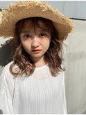 夏ヘア/麦わら帽子