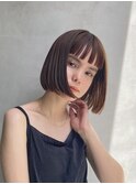 束感ぱらっとミニボブ