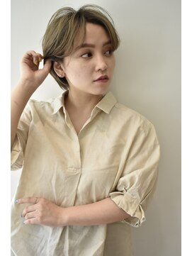 キープへアデザイン(keep hair design) ハンサムショート/前下がりショート/明るい白髪染め【三橋】