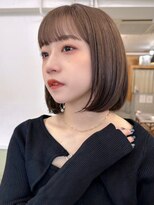 ハニーシブヤ(HONEY shibuya)&nbsp;大人可愛い20代30代40代小顔内巻きボブ×ラテベージュ
