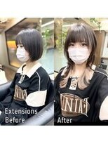 ディア(.eer)&nbsp;ショートボブ⇒ロングウルフ☆エクステウルフ/レイヤーウルフ