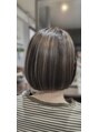 エクラート リラ 立川店(ECLART lilas.)&nbsp;【メリハリ】白髪ぼかしハイライトで綺麗めボブ！おススメです♪