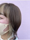 【フェイスフレーミング】【ベージュカラー】【ボブ】