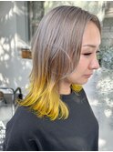 ホワイトシルバーからイエロー