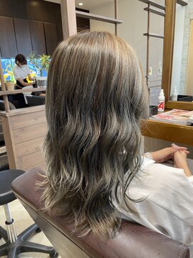 ラ メール ヘア デザイン(La mer HAIR DESIGN) ハイライト×ブルーアッシュ