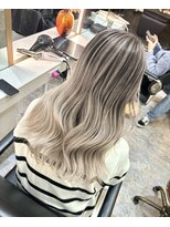 ブレンド 渋谷(BLend)&nbsp;ハイライトカラーマチルダボブインナーグレージュ前髪