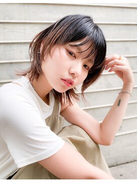 シュク 高円寺(SYUK) SYUK kazu 【高円寺 顔まわりカット 髪質改善 ハイライト 】