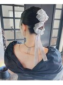リボンアレンジヘア♪