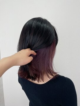 シエル 立川店(CIEL) くびれミディアム×インナーカラー【CIEL×maki】