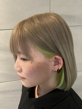 リー 京橋(Lee) 【Lee京橋】ボブ×インナーカラー