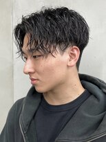 ニコ トウキョウ 渋谷(nico TOKYO)&nbsp;メンズ/センターパート/アップバング/ニュアンスパーマ