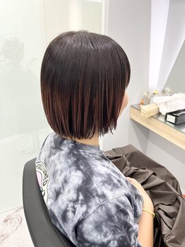 クシュ 本川越店(kusyu...) イメチェンホワイトブロンド外ハネボブ美髪ワイドバング韓国黒髪