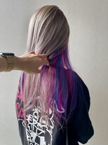 ラフ バイ マグ 南松本(R.A.F. by Mag)&nbsp;ダブルカラーケアブリーチインナーカラーミルクティーグレージュ