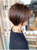 丸みとくびれショートボブ/八千代緑が丘