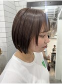 顔周りレイヤー×ショートボブ
