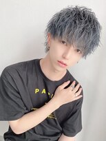 バックス メンズヘアー(BUCKS men's hair) マッシュ/マッシュウルフ/ダブルカラー/シルバーアッシュ