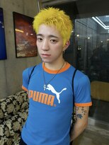 イェン(Yen.)&nbsp;スパイキーショート　ブリーチデザイン　刈り上げショート