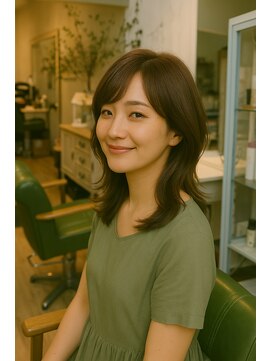 シュシュ(Chou Chou) 大人ナチュラルセミディレイヤー