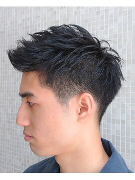 アップバング×大人フェード