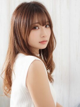 アース 市ヶ谷店(HAIR&MAKE EARTH) 20代30代40代◎ブリーチなし旬顔オレンジブラウン