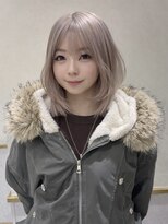 ゼスト フィーノ(ZEST fino)&nbsp;ブリーチ/ダブルカラー/ミルクティーベージュ/レイヤーボブ