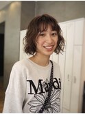 ボブ/ボブパーマ/ニュアンスパーマ/ベージュ/梅田パーマ