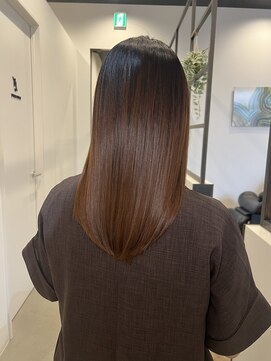 ルチア ヘア ステラ 京都店(Lucia hair stella) ワンホンレイヤー顔まわり縮毛矯正学割U24京都河原町