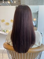 エッジ(EDGE) 艶髪ロング×カシスブラウンカラー