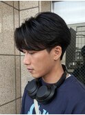 ニュアンスパーマ/センターパートショート/センターパート