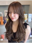 ヘーゼルブラウン/レイヤースタイル/透明感カラー/似合わせヘア