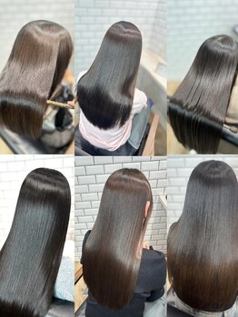 ベルダ 高槻(BELDAD)の写真/髪に優しい《酸性ストレート》で、髪を柔らかくしながらクセを改善◎ダメージレスで自然なストレートに♪